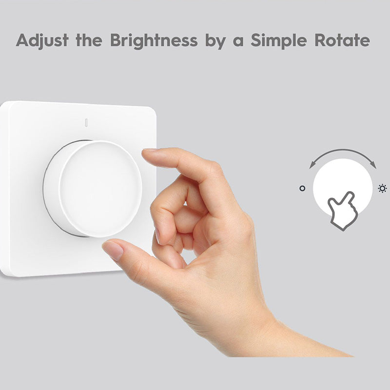 Interruptor de atenuación giratorio inteligente Zigbee, tipo UE