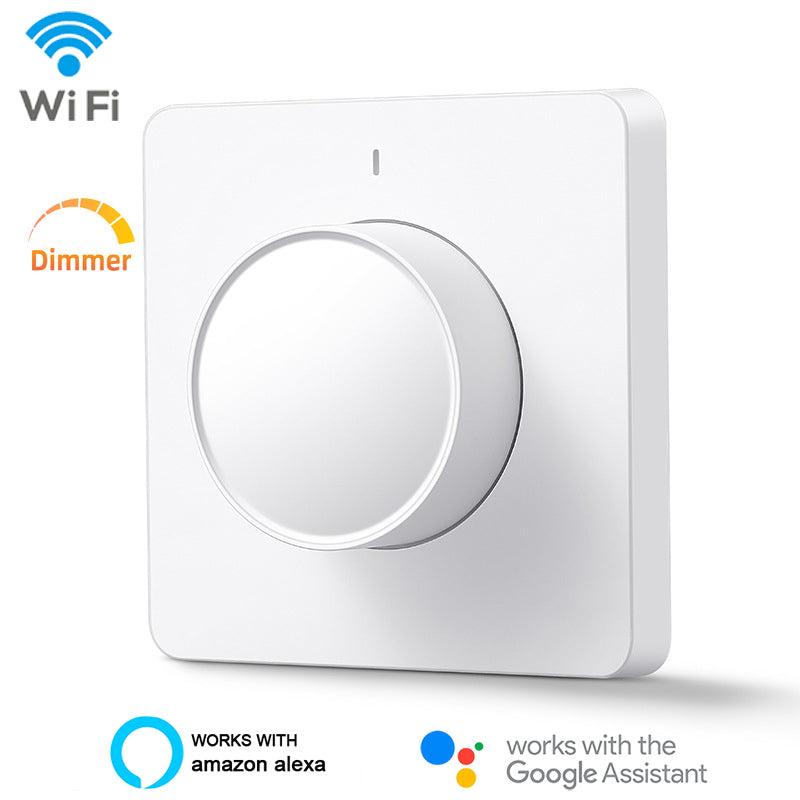 Tuya Wi-Fi Smart Rotary Dimmer Switch Works with Alexa Google Home