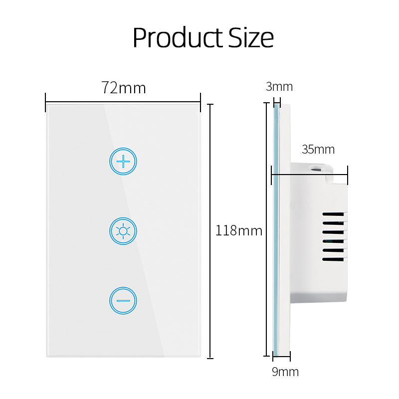 Wi-Fi Smart Dimmer Switch US Standard Works with Alexa Google Home Tuya Smart Life