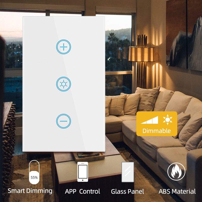 Wi-Fi Smart Dimmer Switch US Standard Works with Alexa Google Home Tuya Smart Life