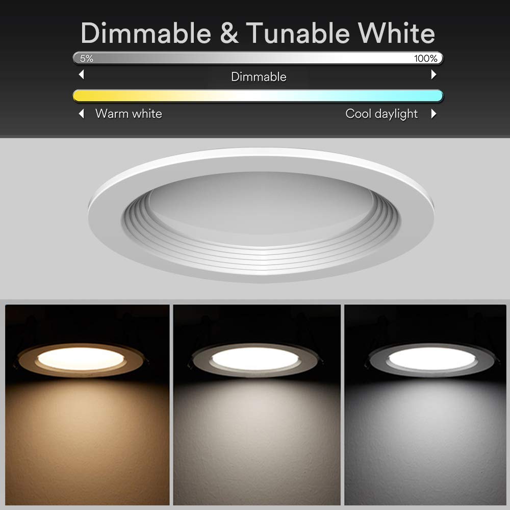 Wi-Fi Smart Led Downlight Tuya Smartlife Works with Alexa Google Home