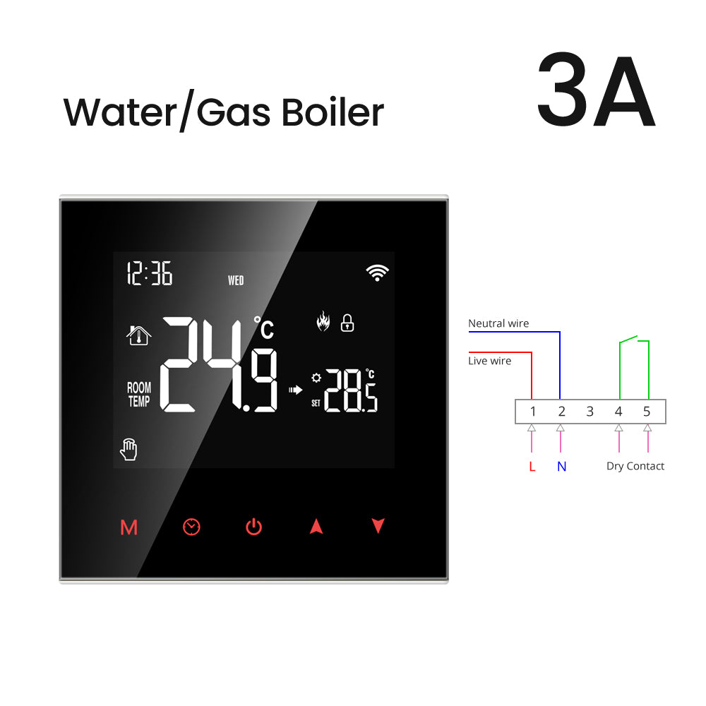 Tuya Wi-Fi Smart Thermostat Works with Alexa Google Home