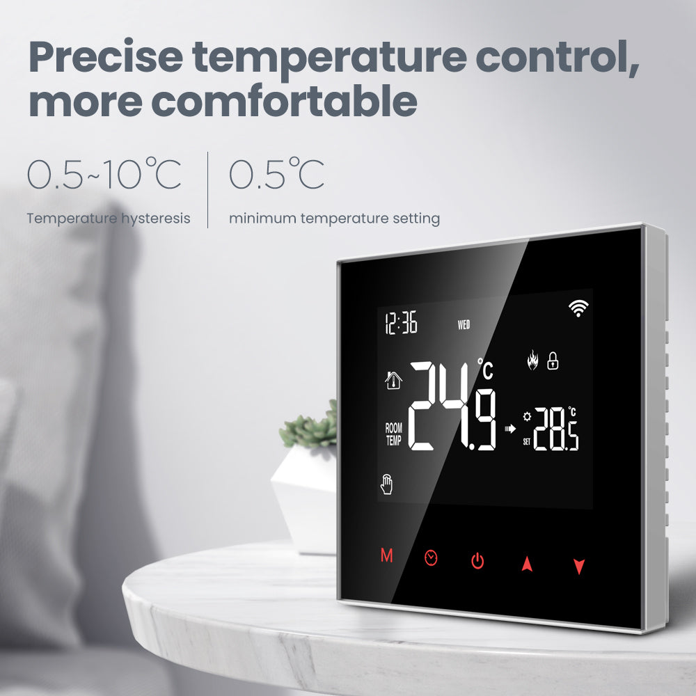 Tuya Zigbee Smart Thermostat Works with Alexa Google Home