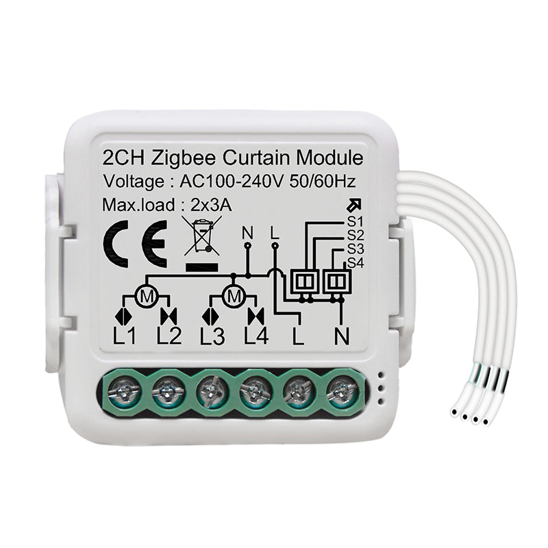 Zigbee Smart Curtain Switch Module Relay Tuya Smartlife Alexa Google Home