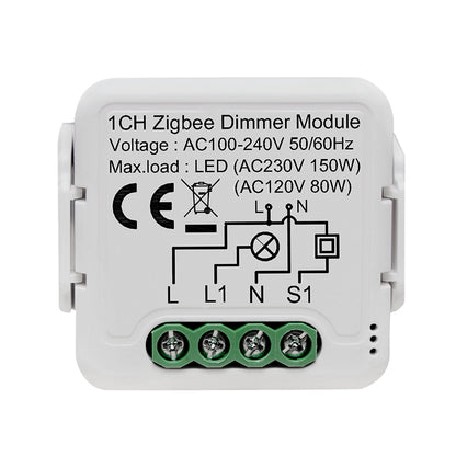 Zigbee Smart Dimmer Switch Module Relay Tuya Smartlife Alexa Google Home Compatible