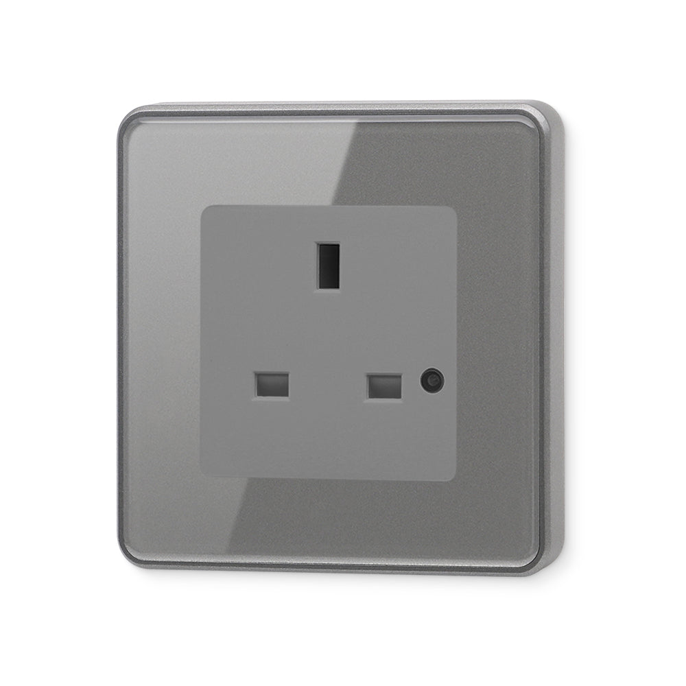 Grey Zigbee Smart UK Wall Socket
