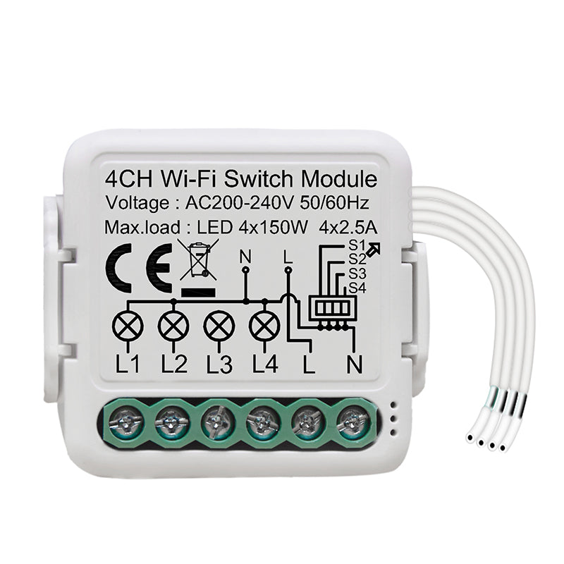 Wifi Mini Switch Tuya Smart Life App Pulsador Interruptor de luz