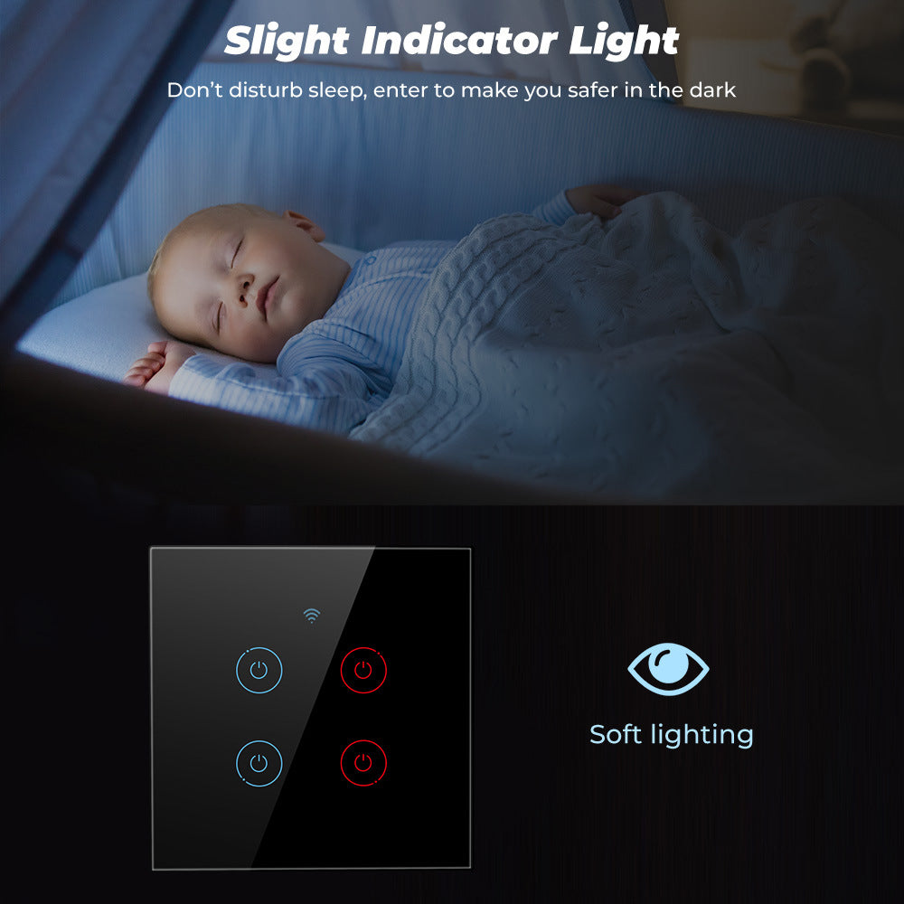 Slight Indicator light for WiFi RF433 Smart Light Switch