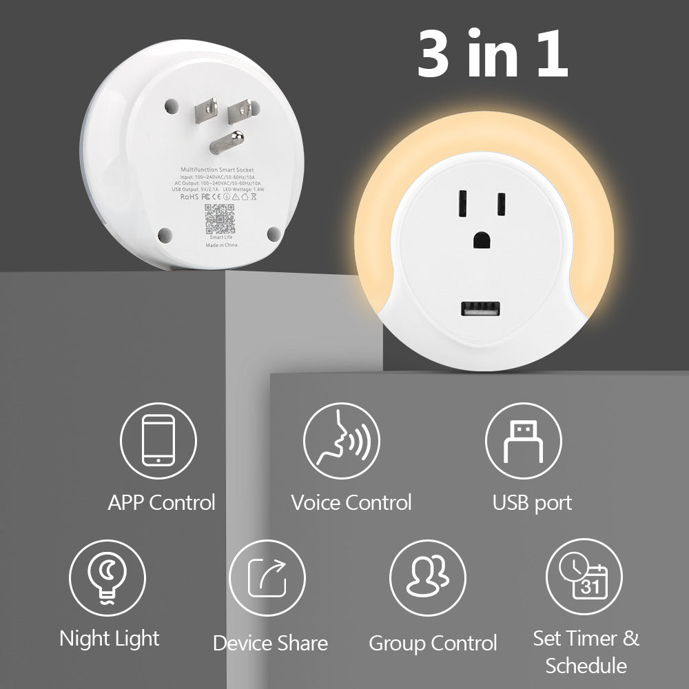 Smart Wi-Fi Plug with Night Light