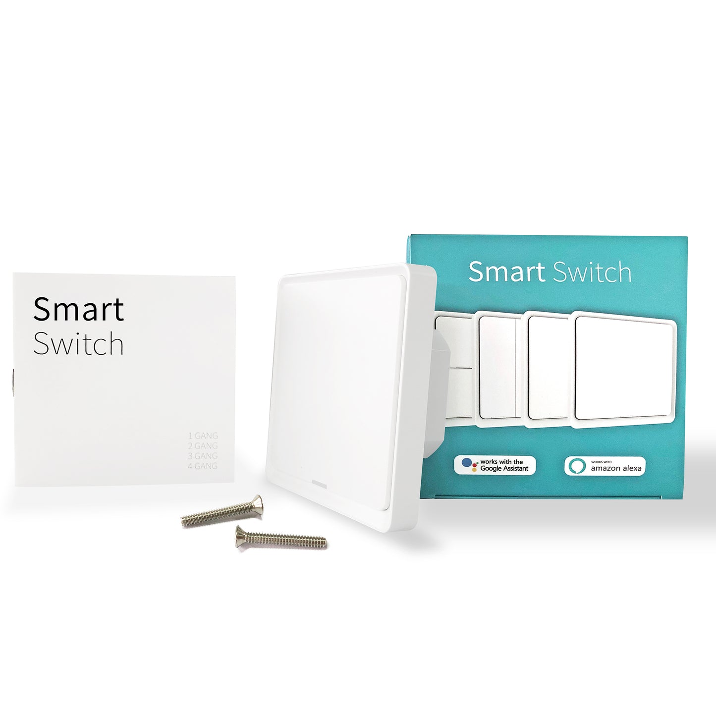Package detail of Zighe smart light switch