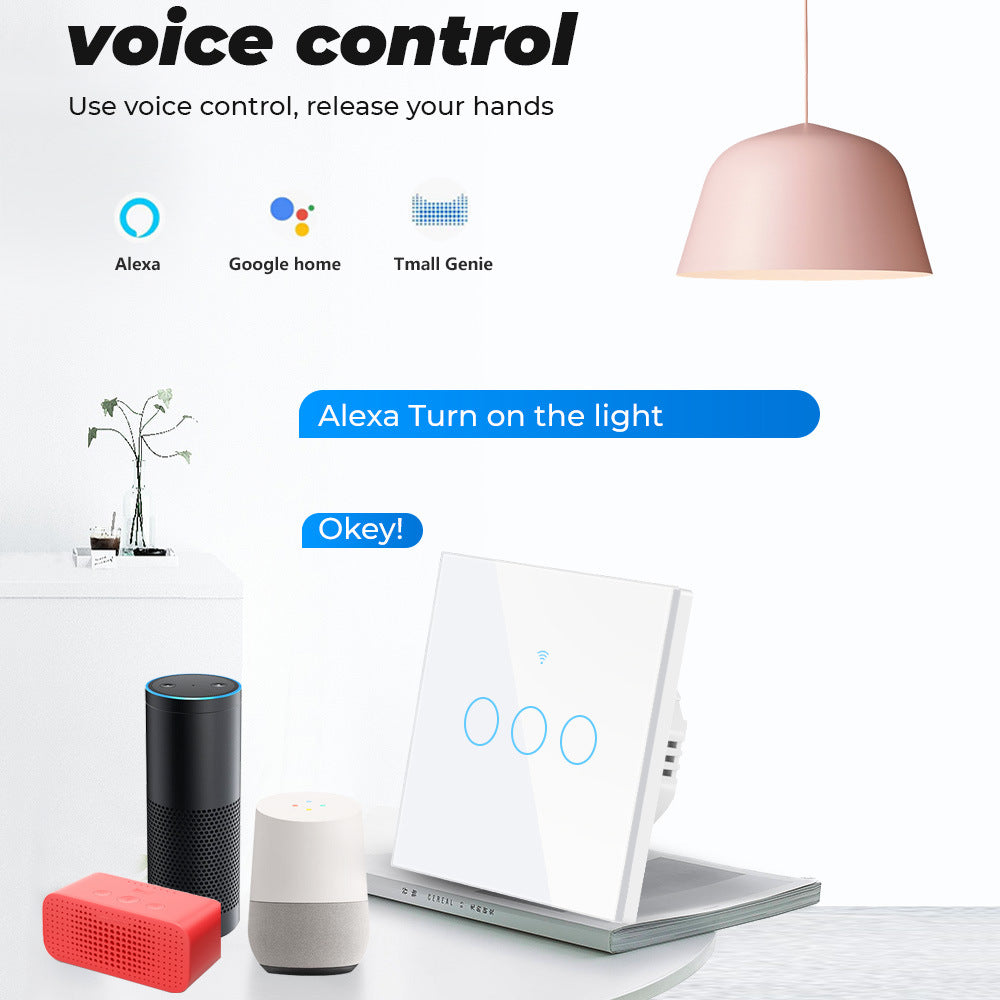 Voice control by Alexa,Google home assistant