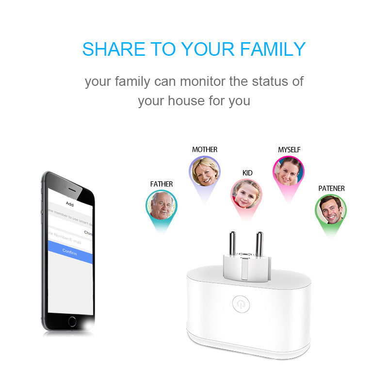 Share device with your family FOR wifi smart plug