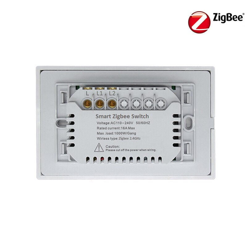 Zigbee Light Switch US 110V No Neutral Press Button Switches