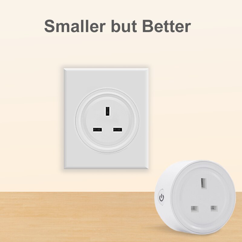 Zigbee 3.0 Smart Plug US UK Socket Outlet Compatible Echo Smartthings