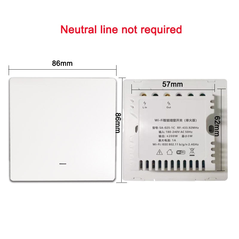 eWeLink WiFi RF433 Smart Switch UK standard