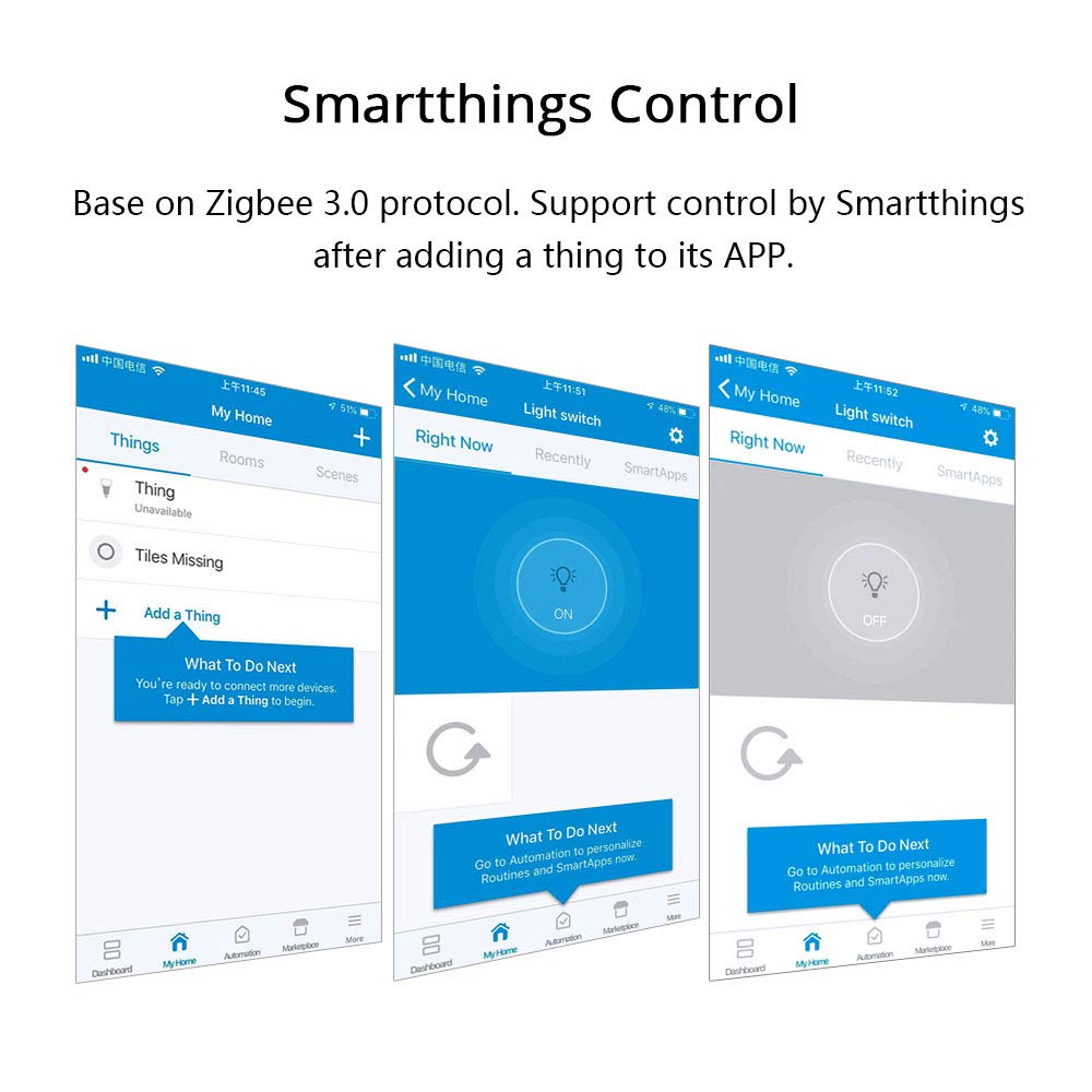 Zigbee 3.0 Smart Dimmer Switch Module Relay Controller Compatible Echo Smartthings ZHA Zigbee2MQTT