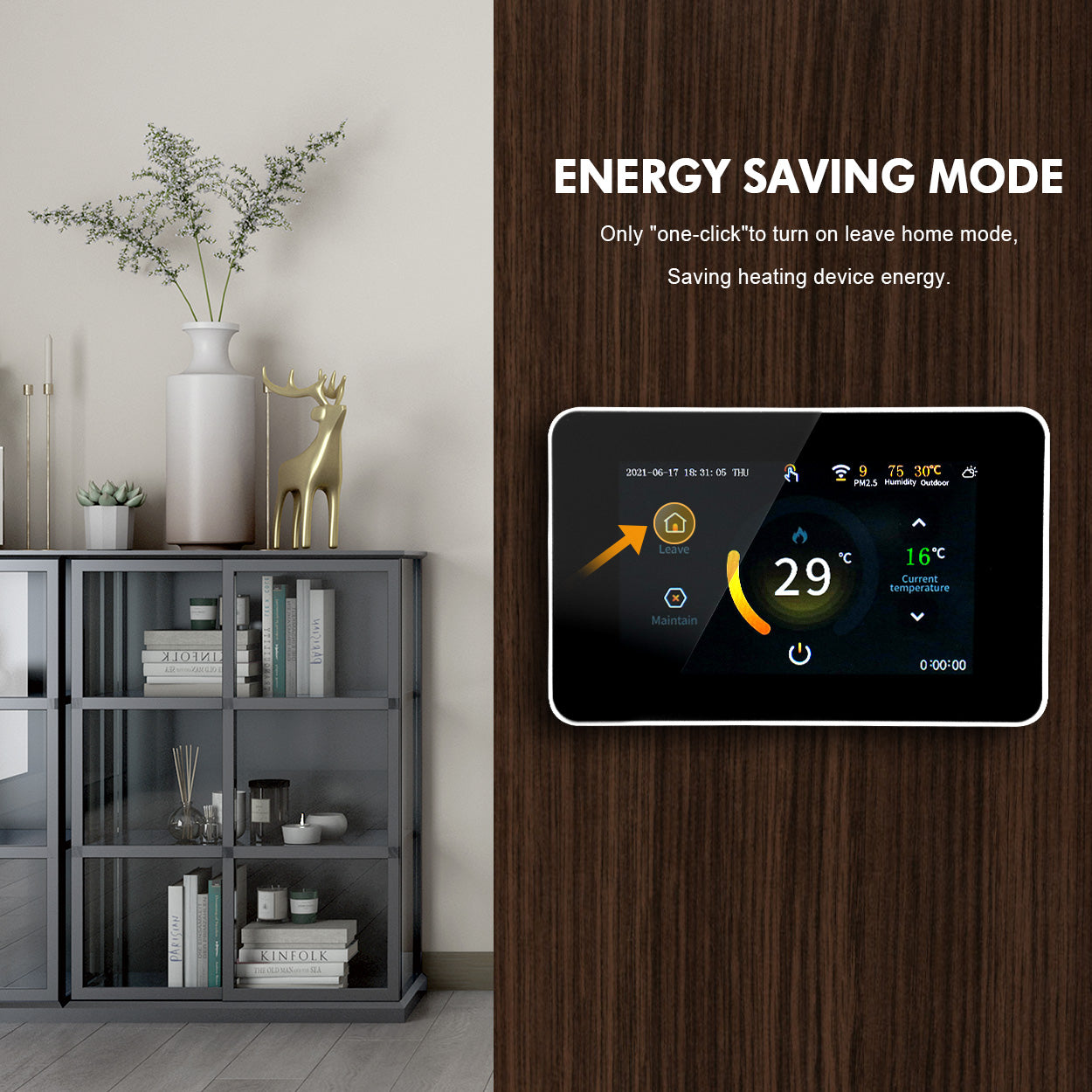 Energy Saving Mode for WiFi Smart Thermostat