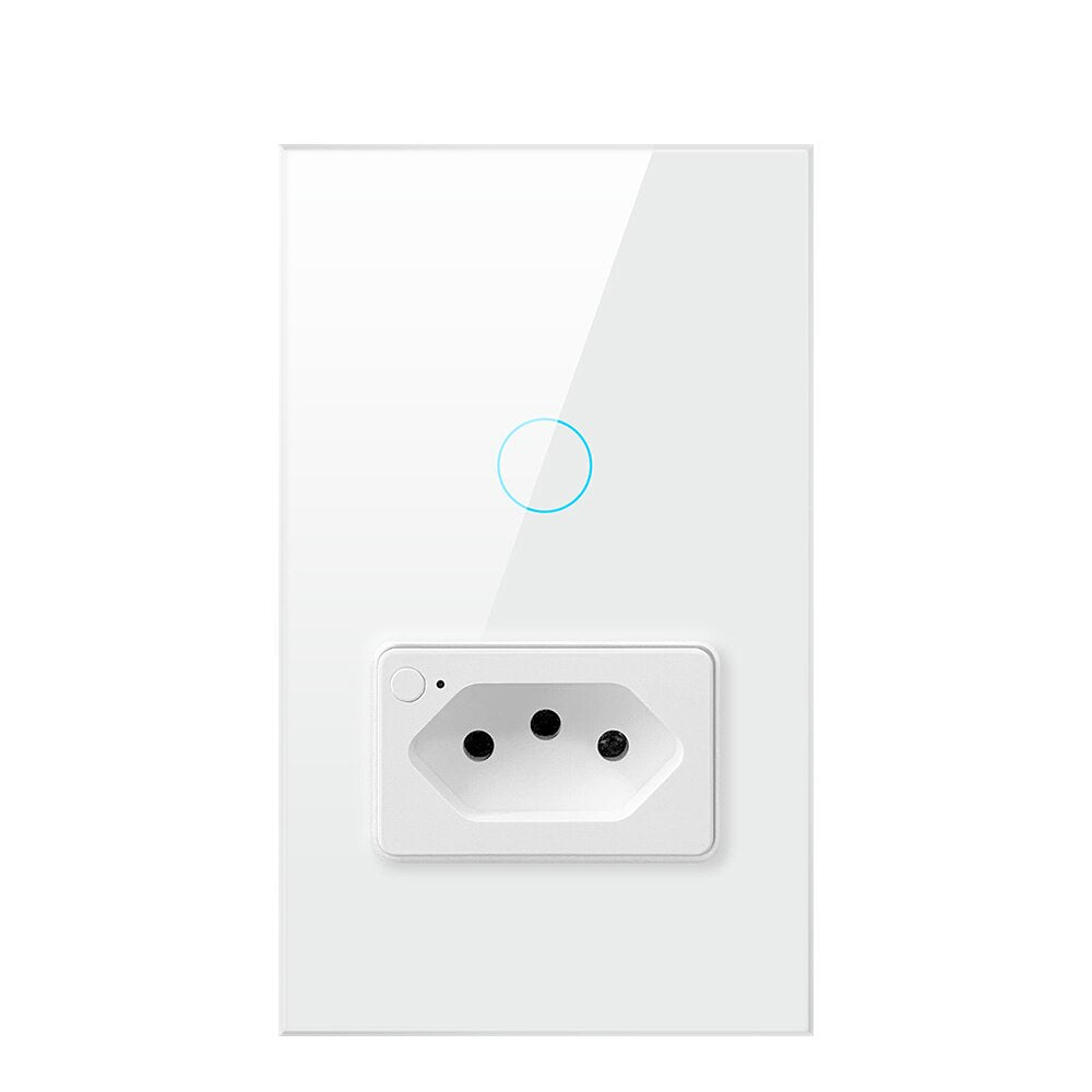 WiFi Smart Switch with Brazil Socket Touch Light Switches