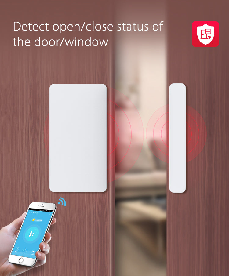 Tuya Smart Wifi Door Sensor Window Detector Smartlife Home Alarm Security Protection