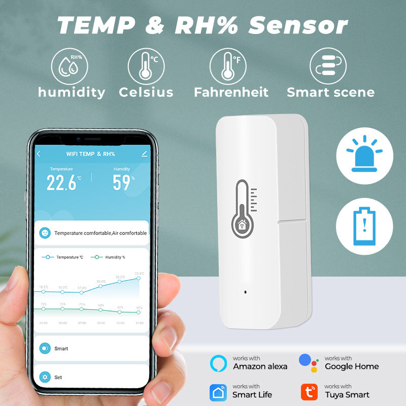 Wifi Smart Temperature Humidity Sensor