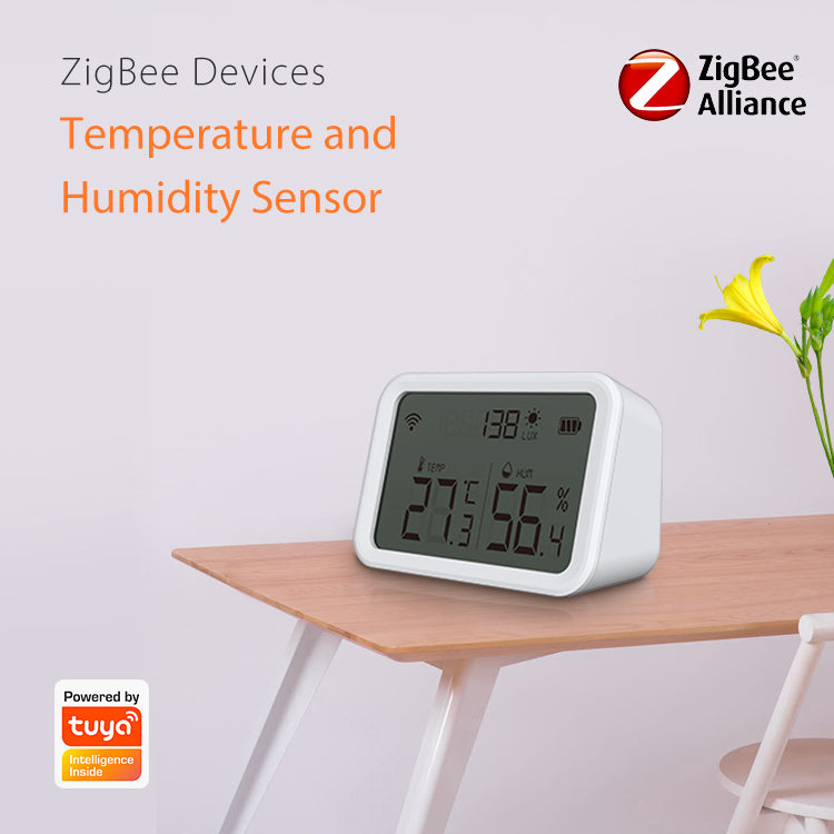Zigbee Temperature Humidity Sensor Luminous Brightness Detector 3 In 1