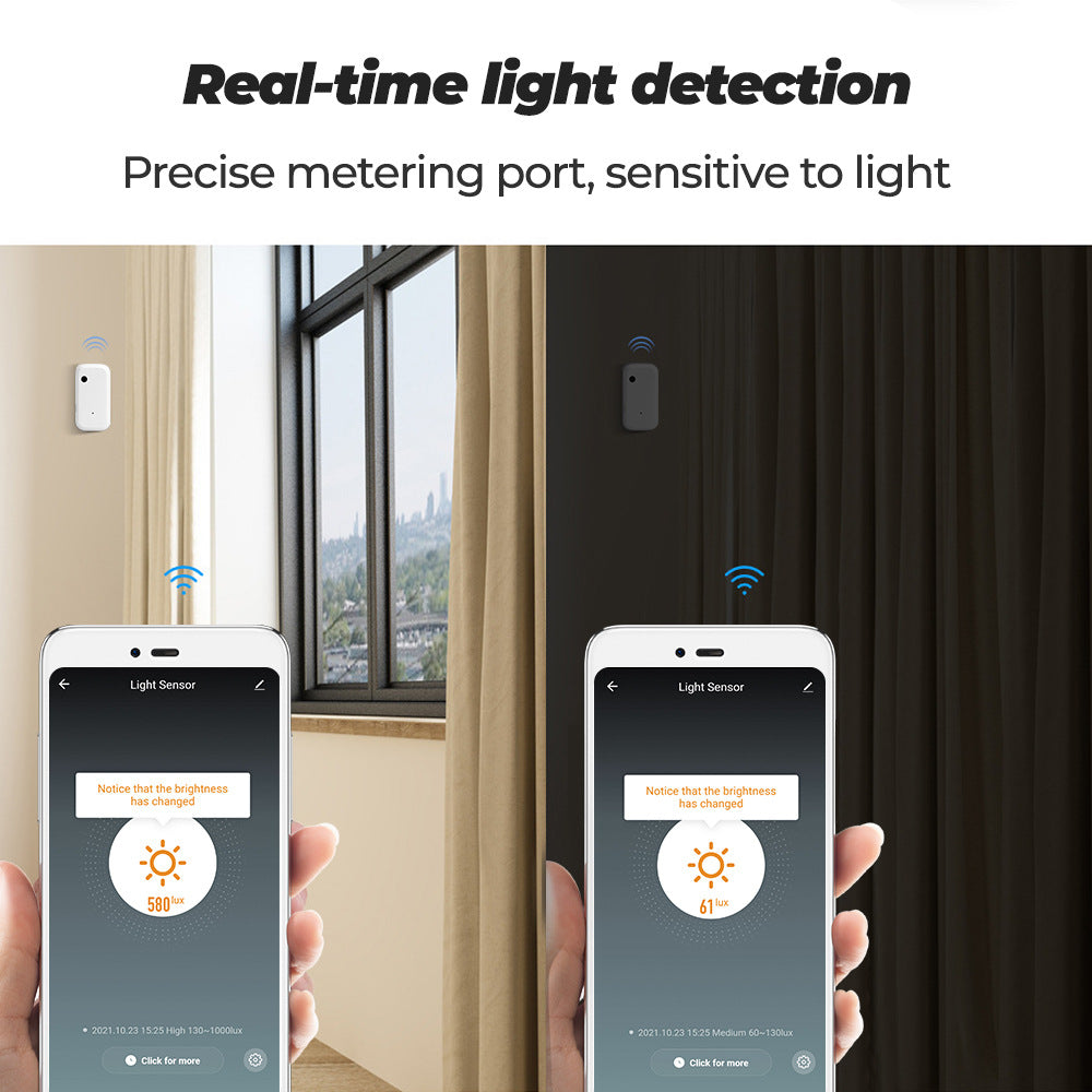 Wifi Light Sensor Brightness Detector USB Charge Tuya Smart Life