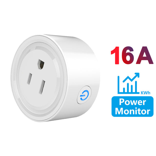 Smart Plug WiFi Socket UK 16A Power Monitor Timing Function Tuya